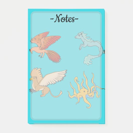 Mythologische wezens post-it® notes (Voorkant)
