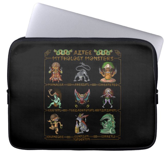 Mythology Monsters Laptop Sleeve (Voorkant)