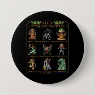 Mythology Monsters Ronde Button 7,6 Cm