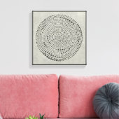 Mythos - Cirkel Canvas Afdruk (Insitu (Woonkamer))