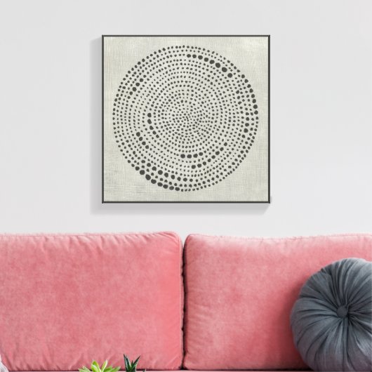 Mythos - Cirkel Canvas Afdruk (Insitu (Woonkamer))