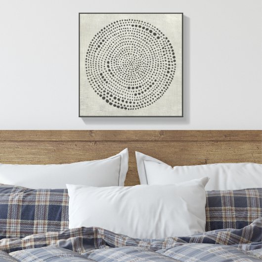 Mythos - Cirkel Canvas Afdruk (Insitu (Slaapkamer))