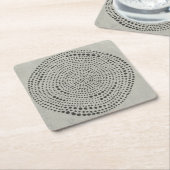 Mythos - Cirkel Vierkante Kartonnen Onderzetter (Schuin)