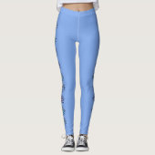 Mytical Spiritueel Third Eyes Blue Leggings (Voorkant)