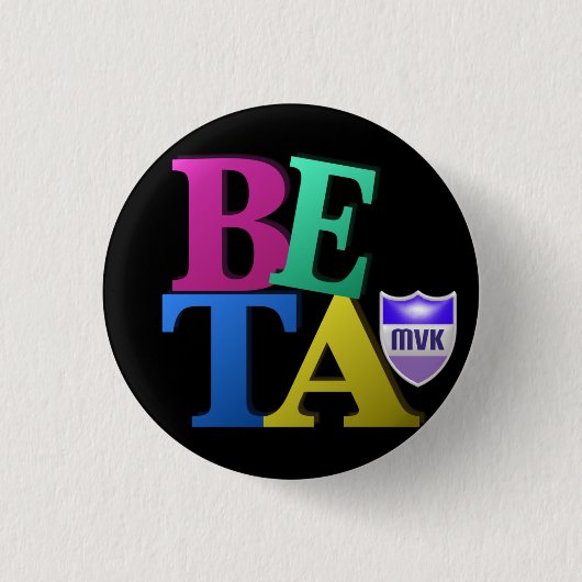 MyVirtualKingdom Beta Player-Button Ronde Button 3,2 Cm (Voorkant)