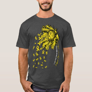 Myxoïd Liposarcoom Bewustzijn zonnebloem niemand v T-shirt