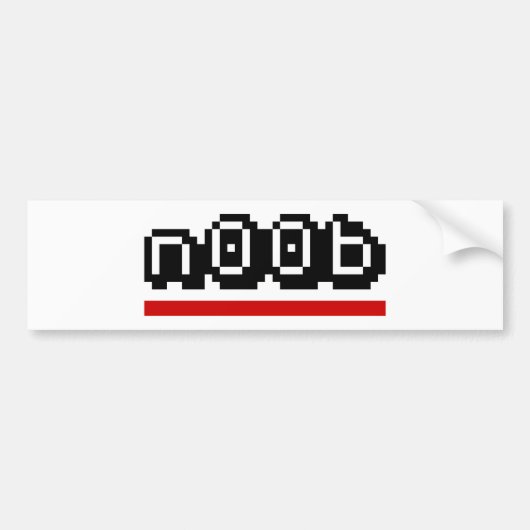 n00b bumpersticker (Voorkant)
