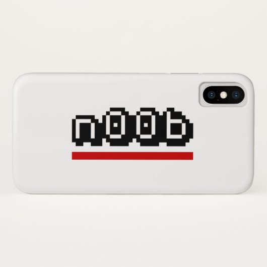 n00b Case-Mate iPhone case (Achterkant (horizontaal))