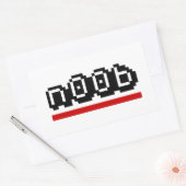 n00b rechthoekige sticker (Envelop)