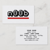 n00b visitekaartje (Voorkant / Achterkant)