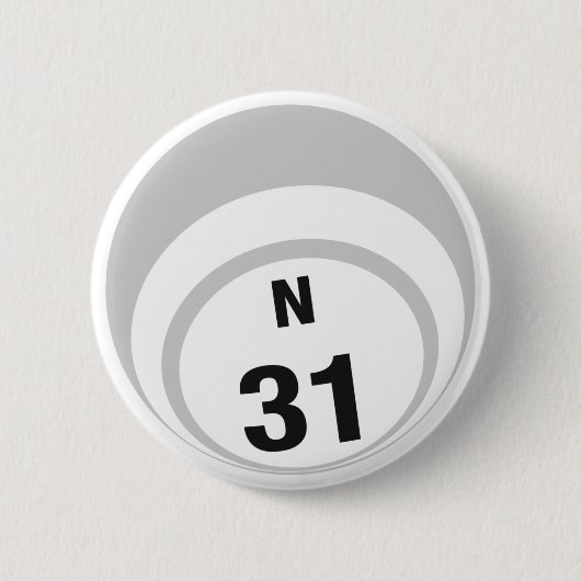 N31 Bingo Ball-toets Ronde Button 5,7 Cm (Voorkant)