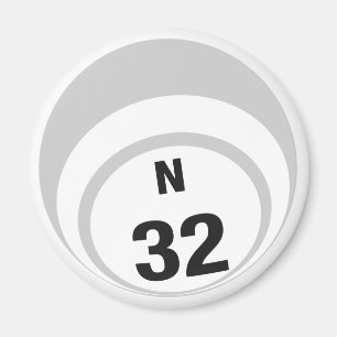 N32 Bingo ball fridge magnet Magneet