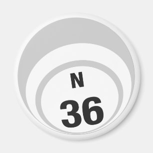 N36 Bingo ball fridge magnet Magneet