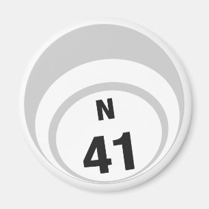 N41 Bingo ball fridge magnet Magneet