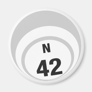 N42 Bingo ball fridge magnet Magneet