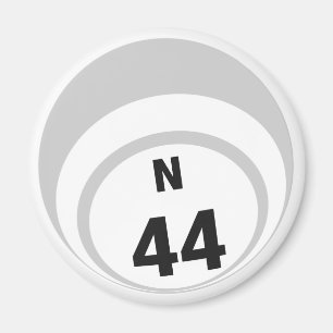 N44 Bingo ball fridge magnet Magneet