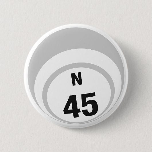 N45 Bingo Ball-toets Ronde Button 5,7 Cm (Voorkant)