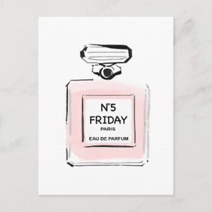 N5 Vrijdag Parijs Parfum fles Briefkaart