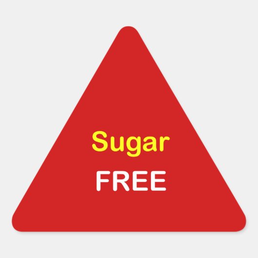 n72 - Étiquette alimentaire ~ SUCRE GRATUIT. (Devant)