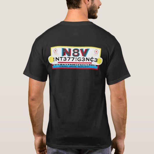 N8V !NT377!G3NC3 T-shirt (Achterkant)