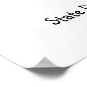 N° 1 Affiche de signature de l'enseignant (Coin)