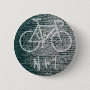 N+1 Bike Graffiti Ronde Button 5,7 Cm