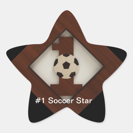 N° 1 Sticker étoile de soccer diamant (Devant)