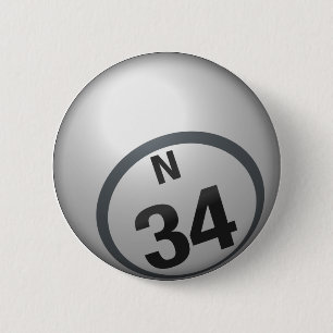 N 34 bingo ronde button 5,7 cm