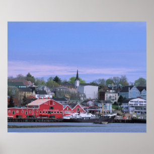 N.A. Canada, Nova Scotia. Een zicht op Lunenburg, Poster