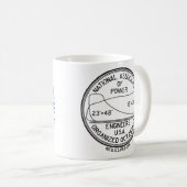N.A.P.E. Double tasse de blanc de logo (Devant droit)