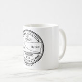 N.A.P.E. Rétro tasse de blanc de logo (Devant droit)