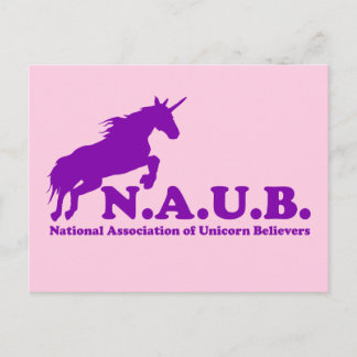 N.A.U.B. Unicorn Believers Briefkaart