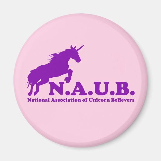 N.A.U.B. Unicorn Believers Magneet (Voorkant)