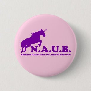 N.A.U.B. Unicorn Believers Ronde Button 5,7 Cm
