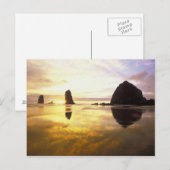 N.A., VS, Oregon, Cannon Beach Sunset met Briefkaart (Voorkant / Achterkant)