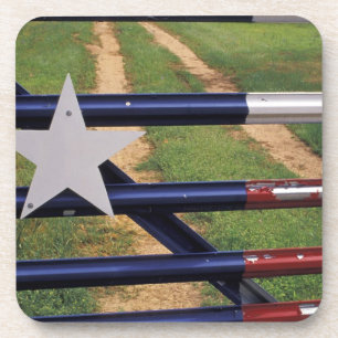 N.A., VS, Texas, Lake Buchanan, vlag van Texas Onderzetter