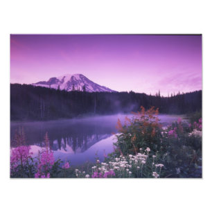 N.A., VS, Washington, Mt. Rainier Nationaal 2 Foto Afdruk