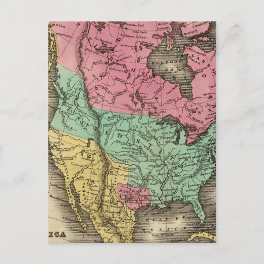 N Amerika Briefkaart (Voorkant)