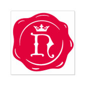 N - Antiek Wax Seal Gotische Kroon Initiaal Letter Zelfinktende Stempel (Design)
