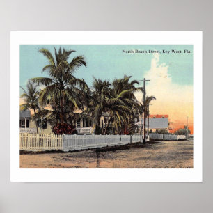 N. Beach St., Key West, Florida  Poster