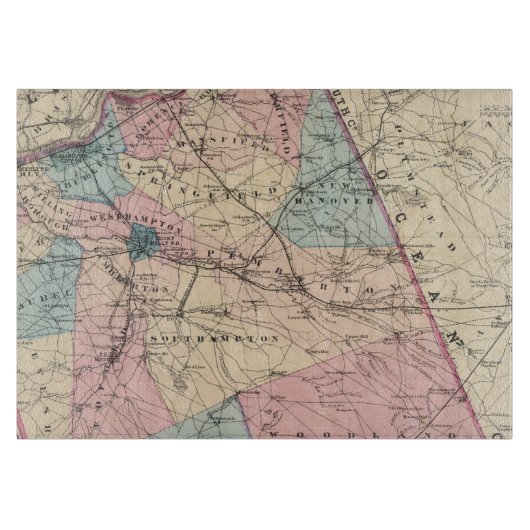 N Burlington County, NJ Snijplank (Voorkant)