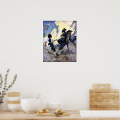 N. C. Wyeth Long John Silver en zijn Parrot Poster (Keuken)