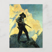 N C Wyeth Schilderij “Last Stand” Briefkaart (Voorkant)