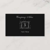 N Carte de visite de monogramme (Devant)