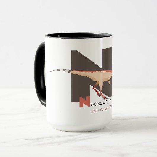 N comme Noasaurus Mug (Devant gauche)