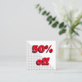 N° document de remise, remise ou carte de fidélité (Debout devant)