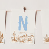 "N" EEN Westerne hoge stoel banner Kaart