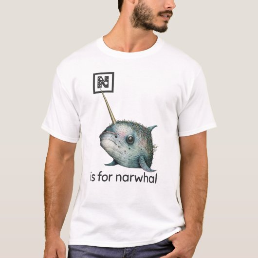 N est pour Narwhal T-Shirt (Devant)