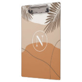 N - Initiaal Monogram Letter N Abstract Design Klembord (Links)