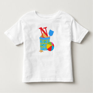 N initial - T-shirt Jersey fin Toddler